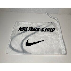 Nike Logo Track & Field Shoe Bag Cleats Drawstring Bag White Sport Gym Pack